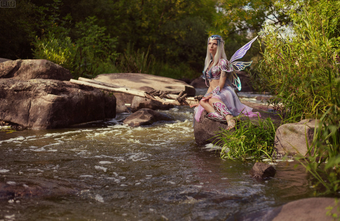 Fairy Armor Lilac Silver Set - Custom Made