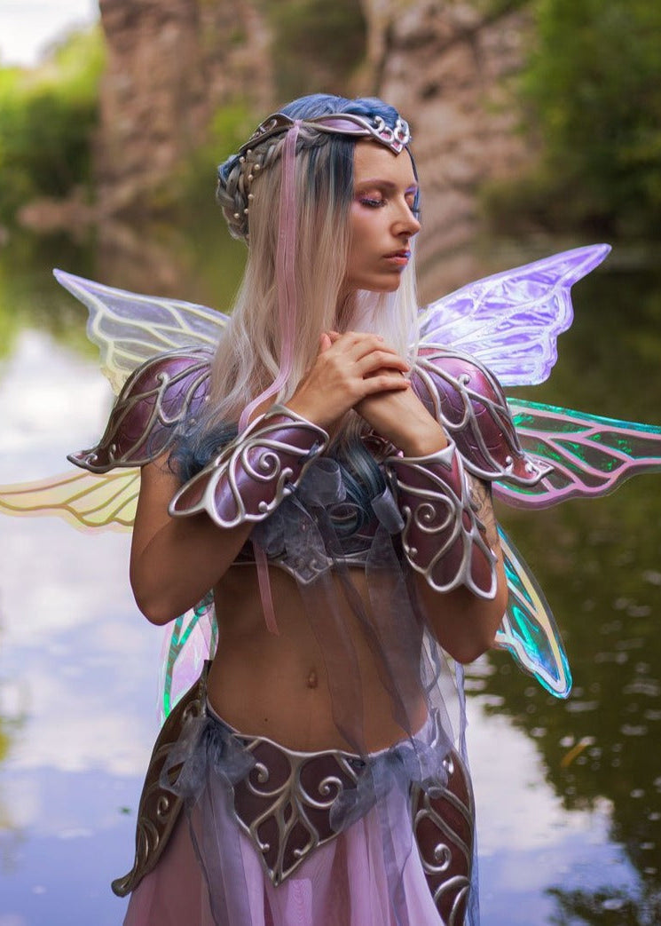 Fairy Armor Lilac Silver Set - Custom Made