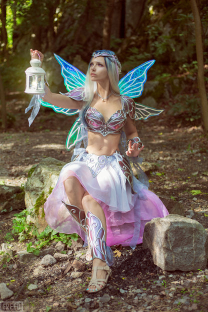 Fairy Armor Lilac Silver Set - Custom Made