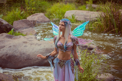 Fairy Armor Lilac Silver Set - Custom Made