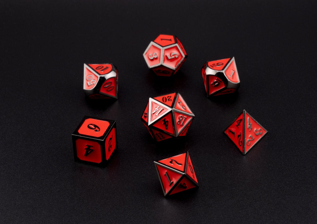 Vermillion Enigma Dice Set