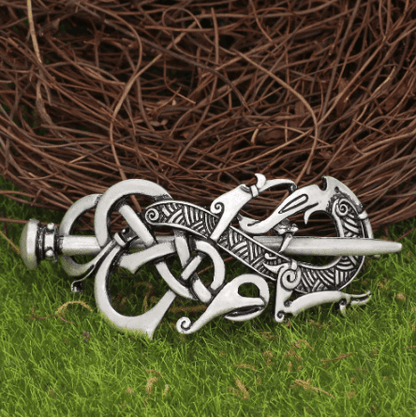 Vikings Dragon Warship Woman Hair Clip