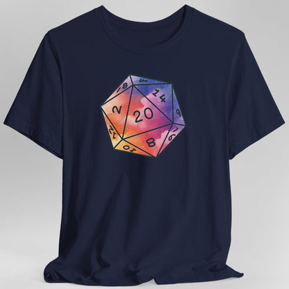 Watercolor Clouds D20 Dice Shirt