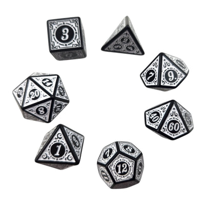White and Black Decorative Dice Set