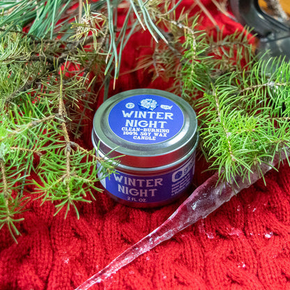 Winter Night Gaming Candle