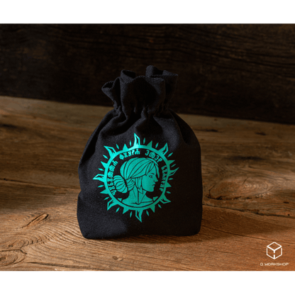 The Witcher Ciri, The Elder Blood Dice Bag – Black Cotton Drawstring Bag for 5 Dice Sets