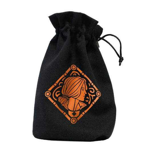 The Witcher Triss, Sorceress of the Lodge Dice Bag – Black Cotton Drawstring Dice Storage