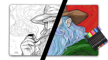 Wizard — Color Your Own TCG Playmat Set