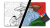 Wizard — Color Your Own TCG Playmat Set