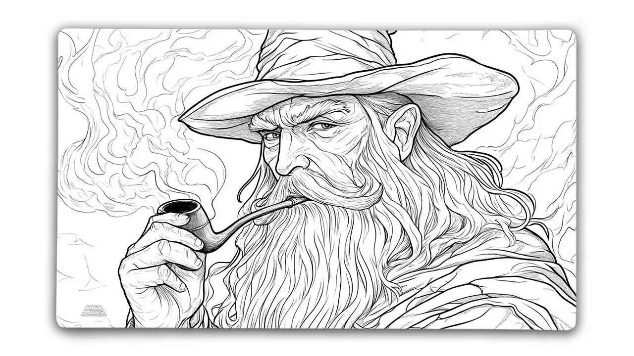 Wizard — Color Your Own TCG Playmat Set