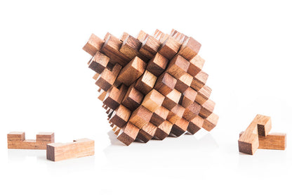 Japanese Crystal Puzzle - 51-Piece Wooden Interlocking Puzzle