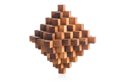 Japanese Crystal Puzzle - 51-Piece Wooden Interlocking Puzzle