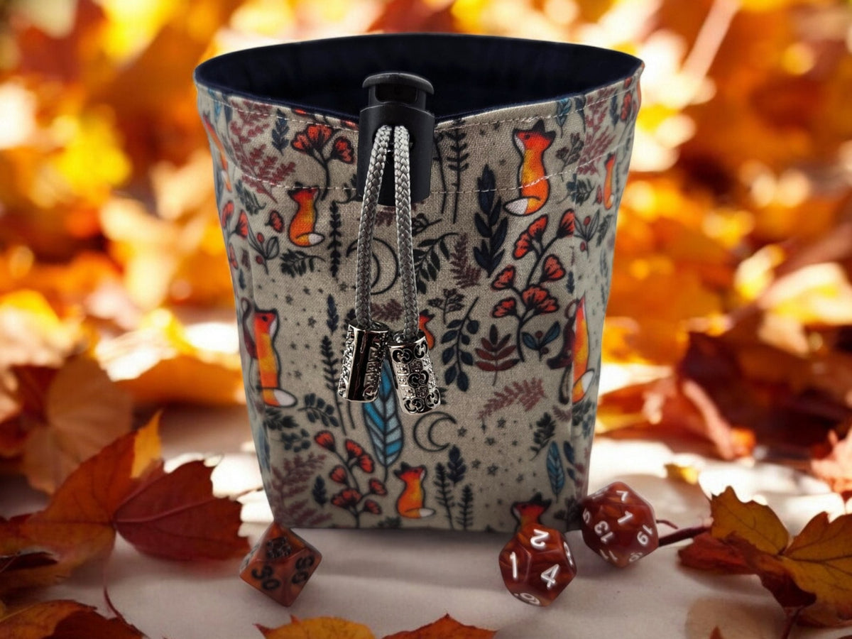 Into the Woods Dice Bag — Folk Art Fox