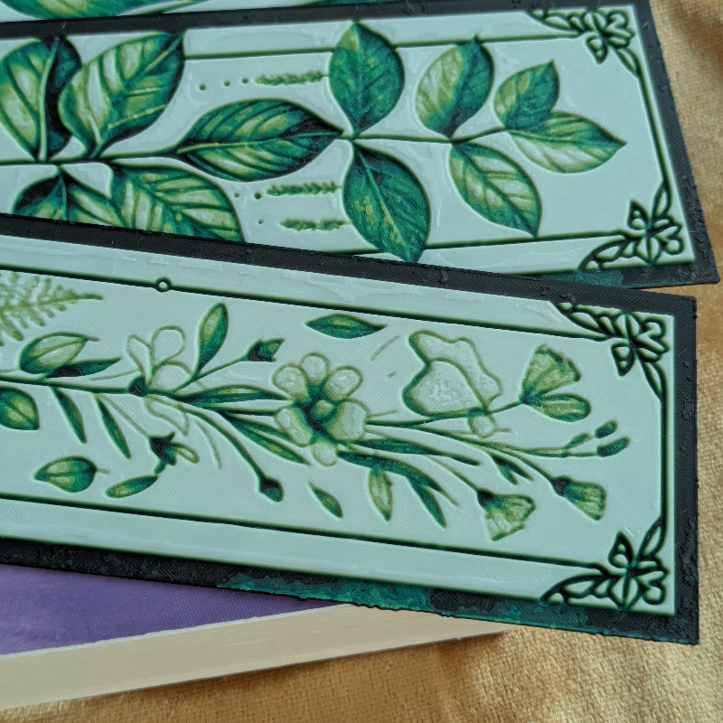 Wild Herb Botanical Bookmark 2x6 Art Nouveau