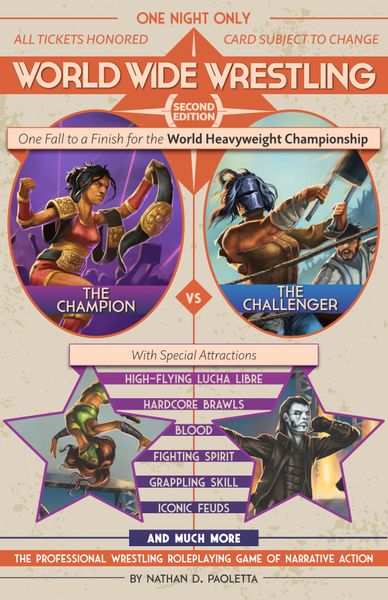 World Wide Wrestling RPG 2nd Edition - Professional Wrestling Tabletop Game