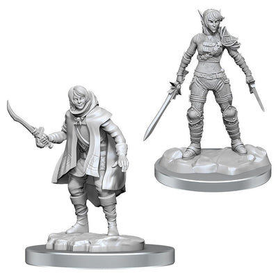 D&D: Nolzur's Marvelous Miniatures - Elf Rogue & Half-Elf Rogue Protégé