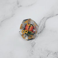 Xanathar's Eye |  7 Piece Moving Eye DnD Dice Set | Acrylic RPG Gaming Dice