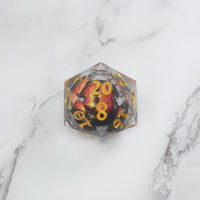 Xanathar's Eye |  7 Piece Moving Eye DnD Dice Set | Acrylic RPG Gaming Dice