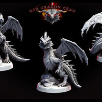 Young (Wyrmling) Red Dragon Miniatures