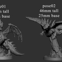 Young (Wyrmling) Red Dragon Miniatures