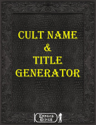 Cult Name & Title Generator
