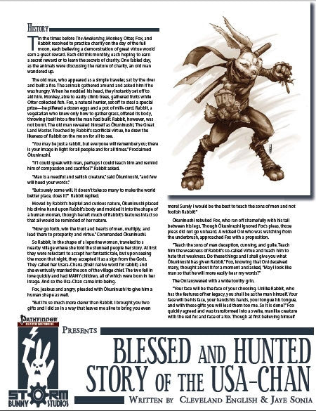 Storm Bunny Presents: Hunted and Blessed - The Story of the Usa-Chan