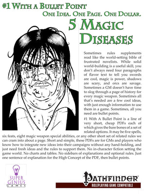 #1 With a Bullet Point: 5 Magic Diseases
