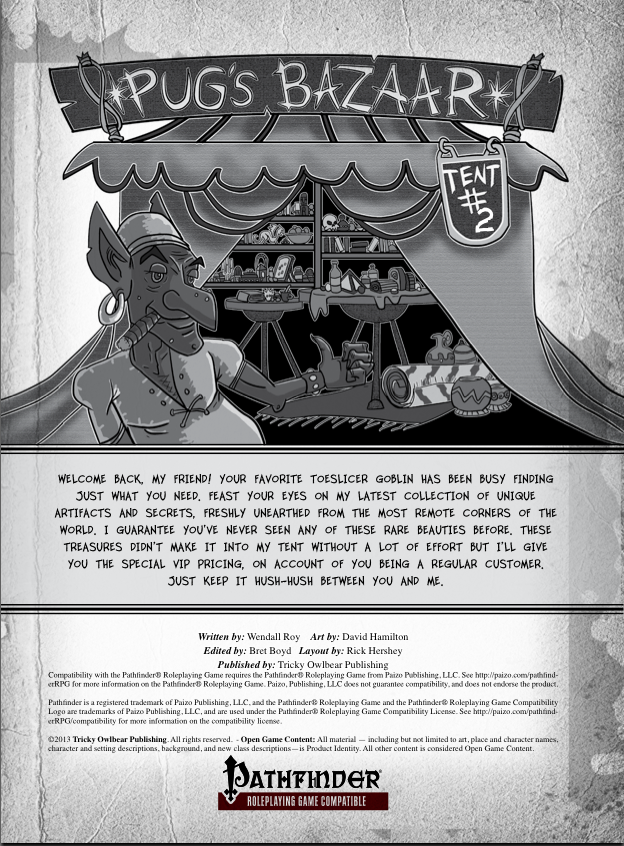 Pug's Bazaar: Tent #2
