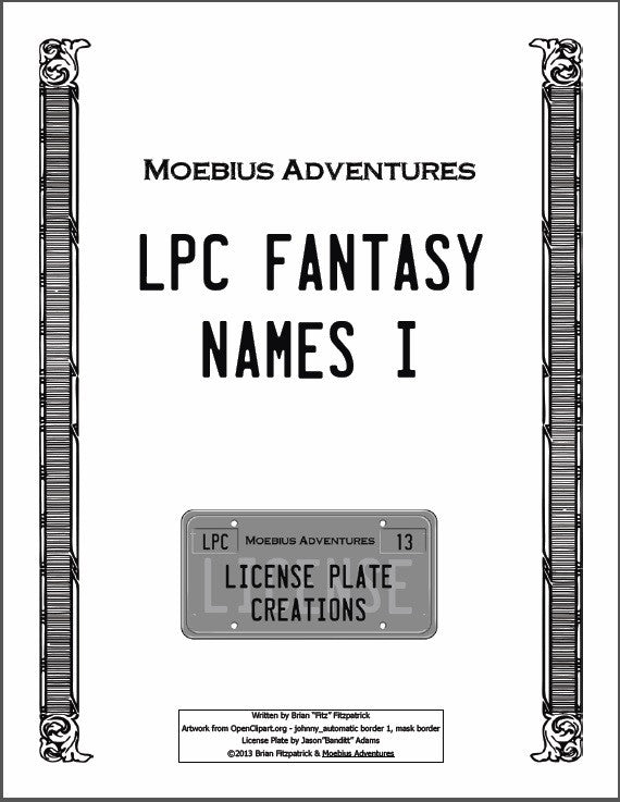 LPC Fantasy Names I