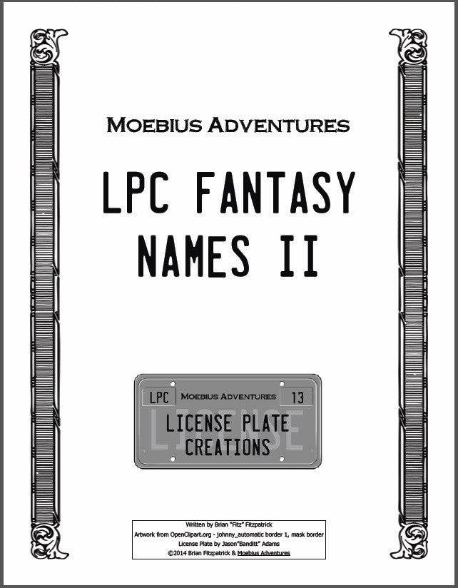LPC Fantasy Names II