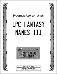 A Trio of LPC Names