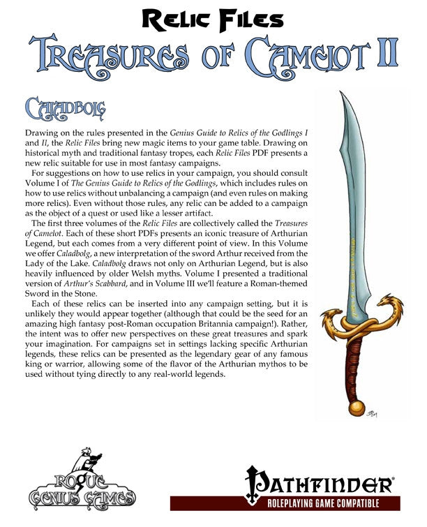 Relic Files: Treasures of Camelot II