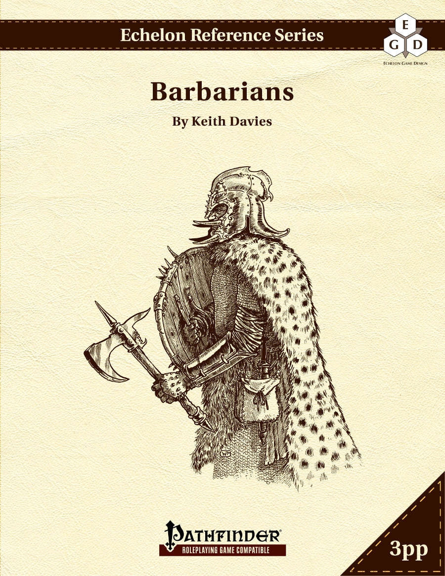 Echelon Reference Series: Barbarians (3pp+PRD)