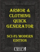 Armor & Clothing Quick Generator - SciFi/Modern Edition