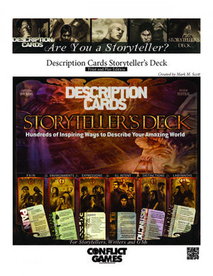 Description Cards Storyteller's Deck: Print and Play Edition
