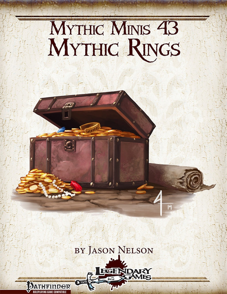 Mythic Minis 43: Mythic Rings for Pathfinder RPG β Open Gaming Store