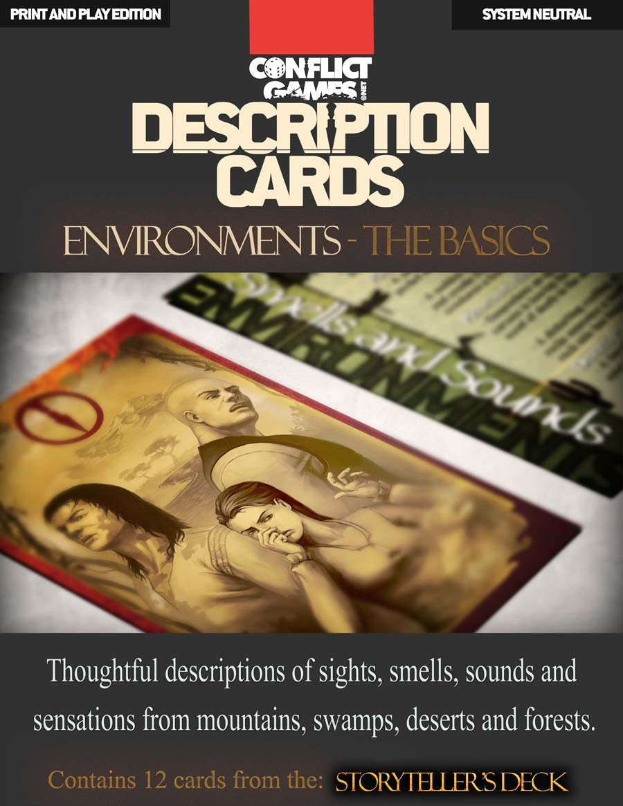 Description Cards - Storytellers Deck - Environments excerpt