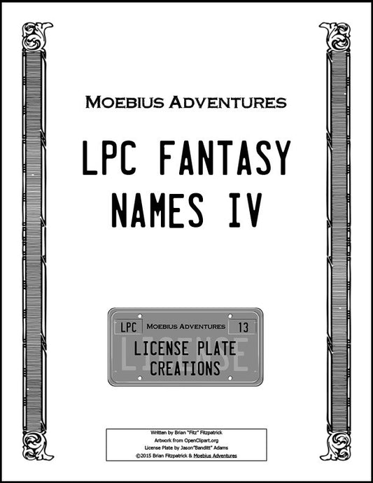 LPC Fantasy Names IV