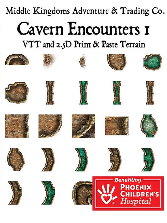 Adventure Map Tiles: Cavern Encounters Tiles Set 1