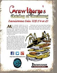 Crawthorne's Catalog of Creatures Abroa for Pathfinder