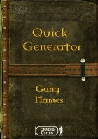 Quick Generator - Gang Names