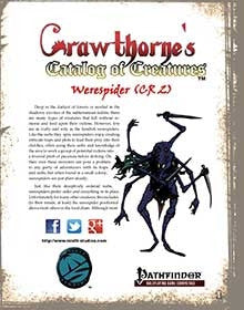 Crawthorne's Catalog of Creatures Werespider for Pathfinder