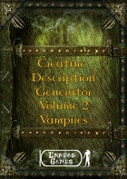 Creature Description Generator Volume 2 - Vampires