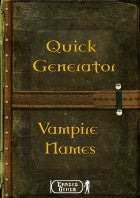Vampire Name Generator