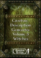Creature Description Generator Volume 3 - Witches