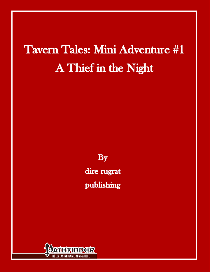 Tavern Tales: Mini Adventure #1