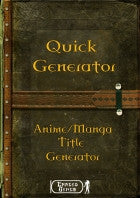 Anime/Manga Title Generator