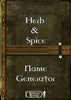 Herb & Spice Name Generator