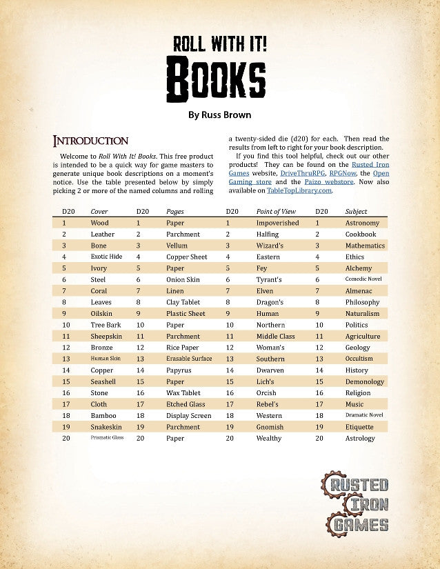 Roll With It! Books