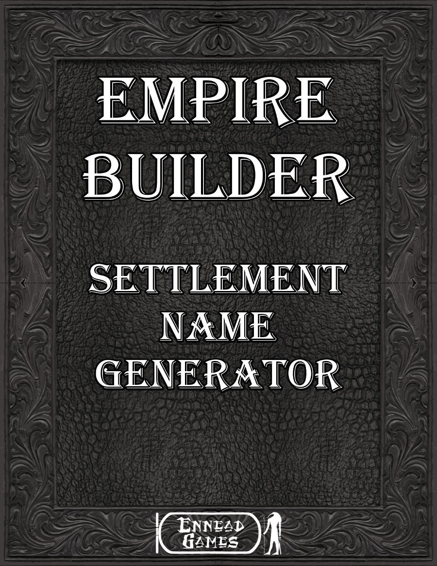 Empire Builder - Settlement Name Generator